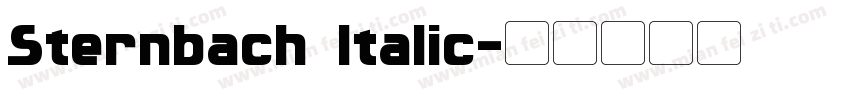 Sternbach Italic字体转换